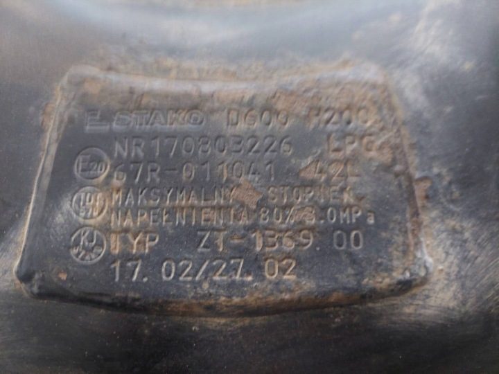 БАЛЛОН ГАЗОВЫЙ ГБО 42L 2027 г. ПОДВЕСНОЙ ДОКУМЕНТЫ + КЛАПАН, фото 3