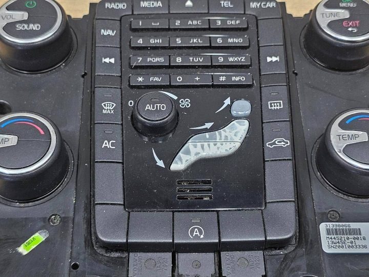 Панель Управления Кондиционера Volvo V60 S60 XC60 XC70 V70 S80 31398066, фото 3