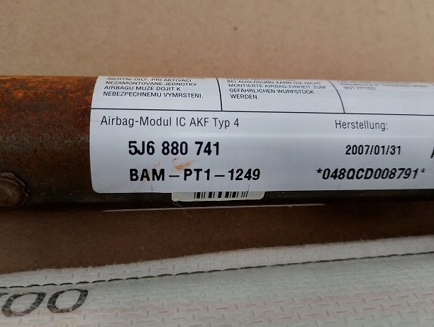 Шторка Airbag Skoda Fabia II ХЭТЧБЕК Левый 5J6880741, фото 1