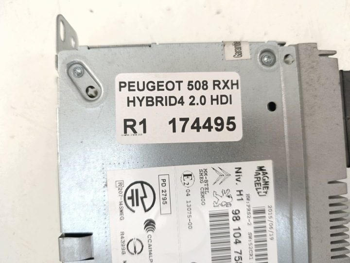 PEUGEOT 508 I РЕСТАЙЛИНГ RXH 2.0 HDI ГИБРИД 4 МАГНИТОЛА, фото 6