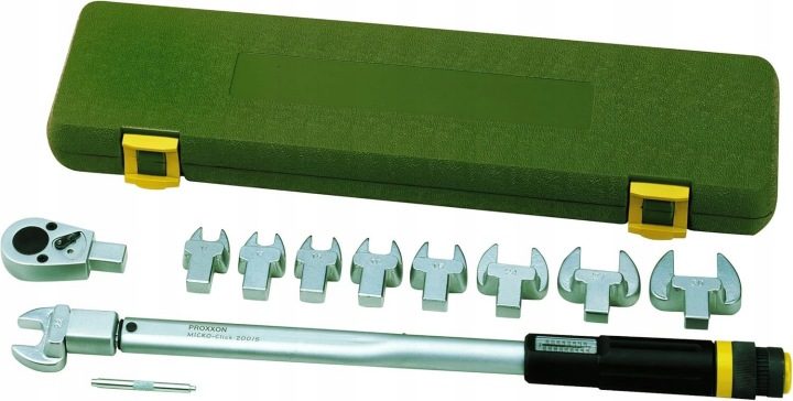 PROXXON Ключ динамометрический 40-200Nm MC 200-Multi с 10 głowicami 1/2 дюйма, фото 1