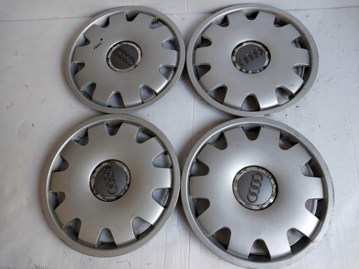 4× Колпак Audi OE Оригинальный 16" серебристый, фото 1