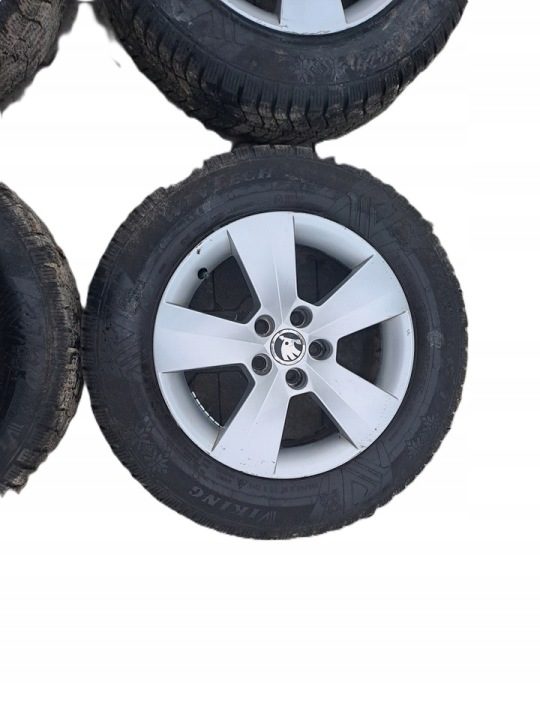 SKODA FABIA III RAPID КОЛЕСА ДИСКИ ЗИМНИЕ ШИНЫ 6 мм 195/65/15R, фото 2