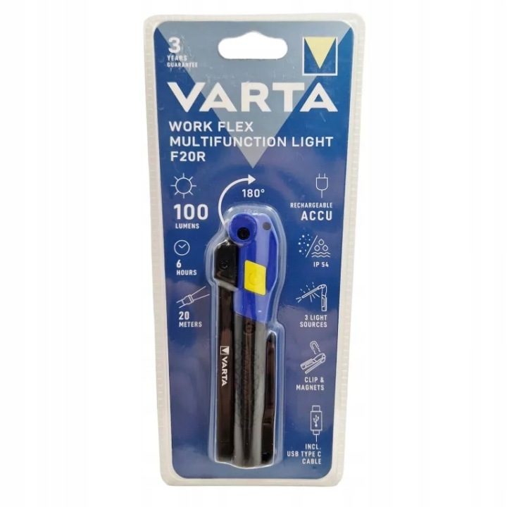 VARTA 18649101401 Work Flex Multifunction Light F2, фото 1