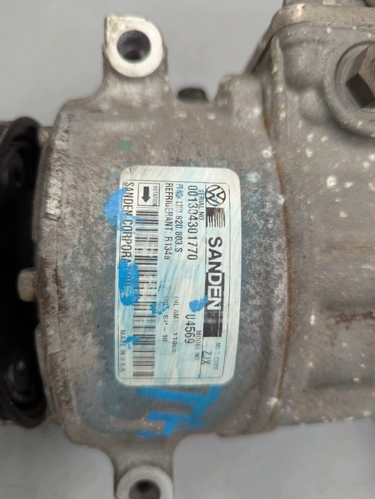 КОМПРЕССОР КОНДИЦИОНЕРА VW JETTA 1K0820803S 001304301770 1.9-2.0 TDI, фото 4