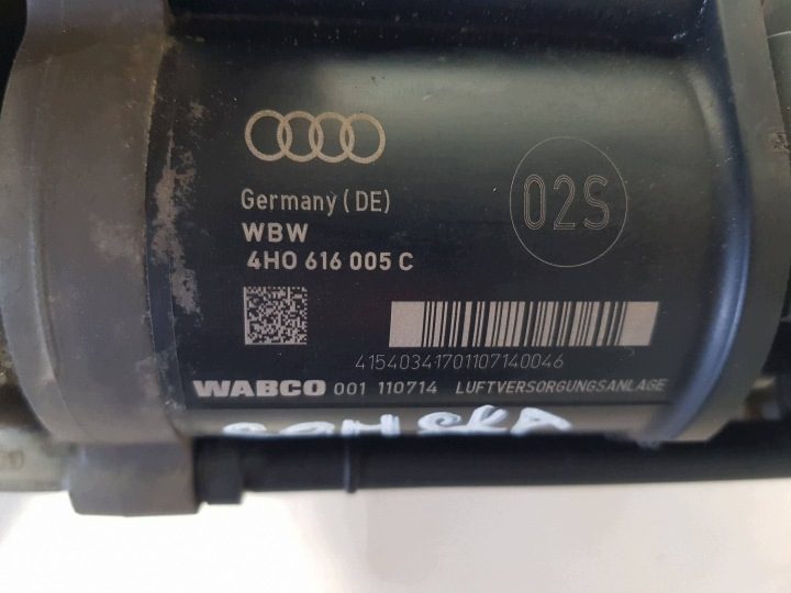 Компрессор насос подвески Audi A8 D4 S8 4H 4H0616005C, фото 7