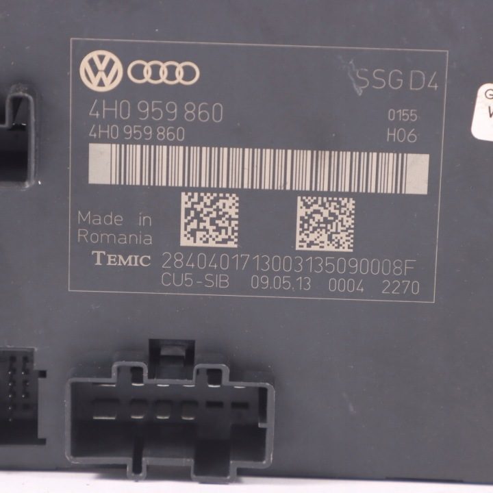 Audi A8L 4H Блок управления Сиденья Память Задняя Левая Правая 4H0959860, фото 3