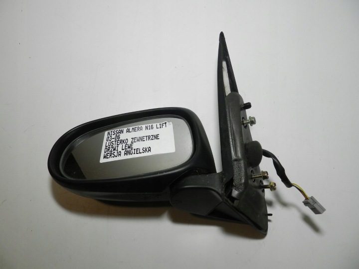 NISSAN ALMERA N16 00-06 5D ЗЕРКАЛО НАРУЖНОЕ ДВЕРИ ЛЕВОЕ 3 ПИНА, фото 2