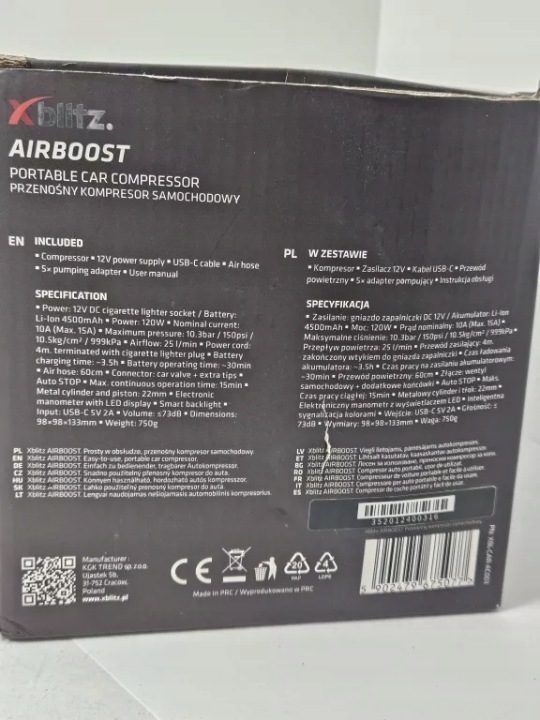 Xblitz AirBoost Компрессор автомобильный, фото 3