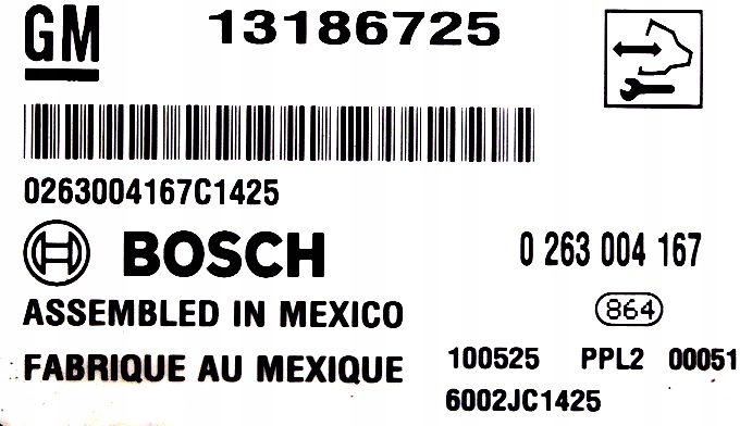 Модуль датчиков парковки PDC Opel Corsa D Рестайлинг 3D 13186725 0263004167, фото 2