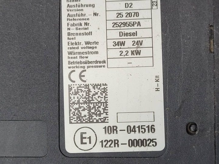 АВТОНОМНЫЙ ОТОПИТЕЛЬ WEBASTO AIRTRONIC FORD F-MAX 122R-000025 10R-041516, фото 6