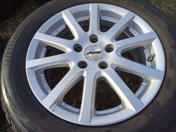 Литые диски 5x112 Skoda Octavia Audi VW Golf 5 Seat Leon шины зимние, фото 3