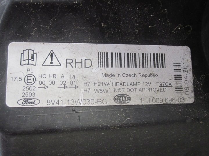 FORD KUGA MK1 I 11 г. фара левая передняя 8V41-13W030-BG АНГЛИЯ, фото 6