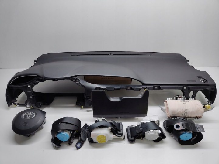 TOYOTA YARIS III 3 РЕСТАЙЛИНГ КОНСОЛЬ ПАНЕЛЬ ПОДУШКИ РЕМНИ AIRBAG ОРИГИНАЛ 17-20, фото 1