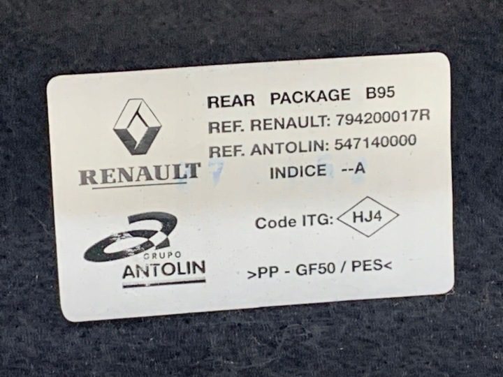 Полка задняя Renault Megane III 794200017R хэтчбек защита, фото 3
