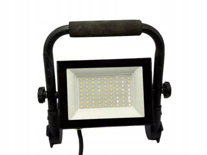 Прожектор LED NELI, переносной, 50W, 4500lm, 6400K, IP65, черный, GTV, фото 1