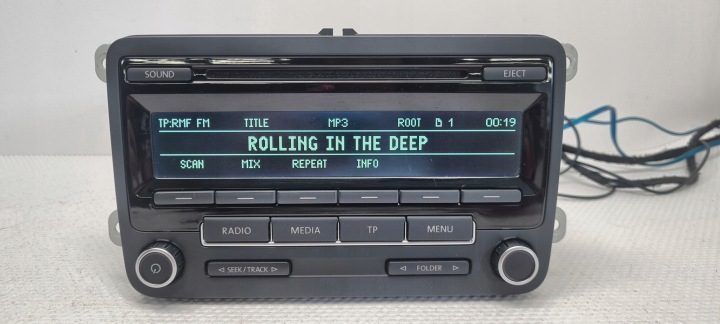 VW Passat B7 Scirocco Магнитола Mp3 AUX 1K0035186AN с kodem, фото 4