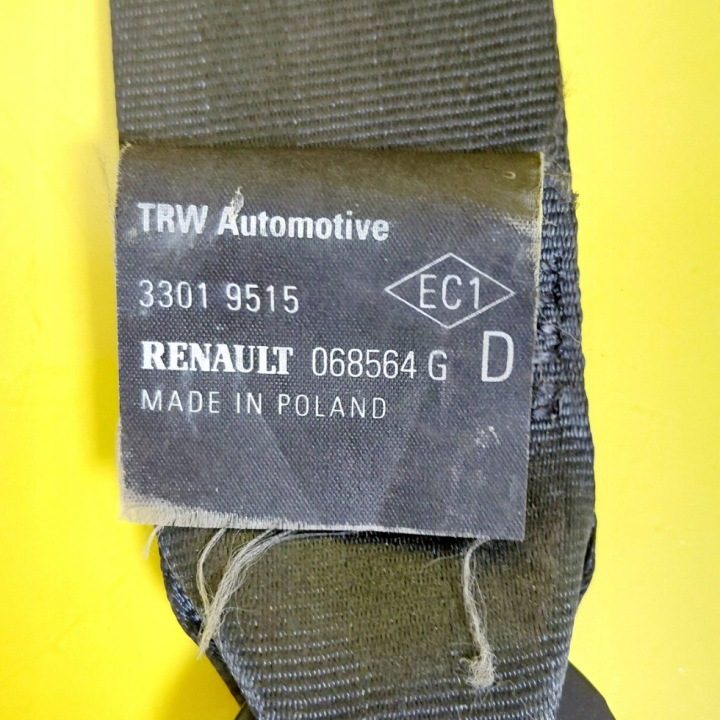 РЕМЕНЬ БЕЗОПАСНОСТИ ПРАВЫЙ ПЕРЕДНИЙ RENAULT CLIO II 33019515 NR1011, фото 11