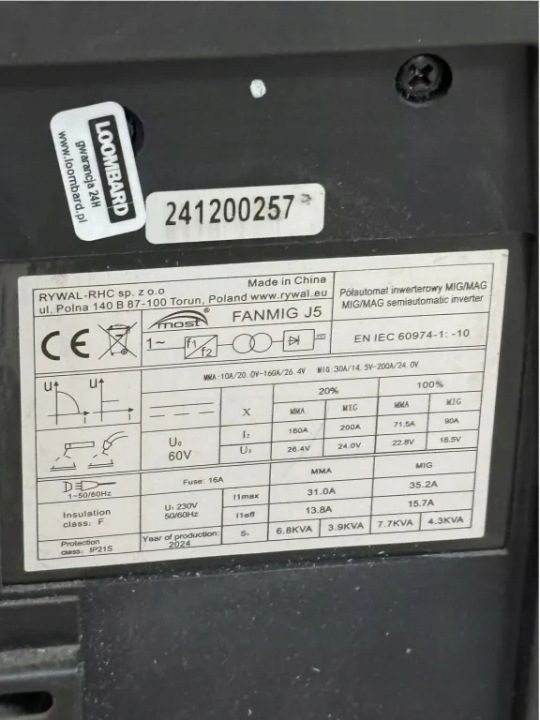 Полуавтомат сварочный FANMIG J5 MIG/MAG, MMA, TIG МОСТ 10-160 A 230 В, фото 2