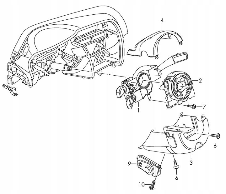 Защита руля верхняя черная Audi A6 C7 4G0953515, фото 7