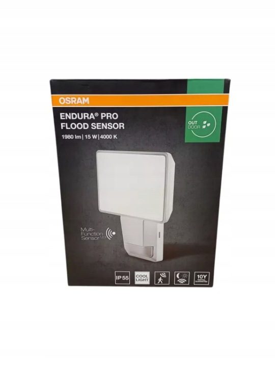 Osram Endura PRO FLOOD ДАТЧИК прожектор LED 15W 4000K IP55 1500lm, фото 1