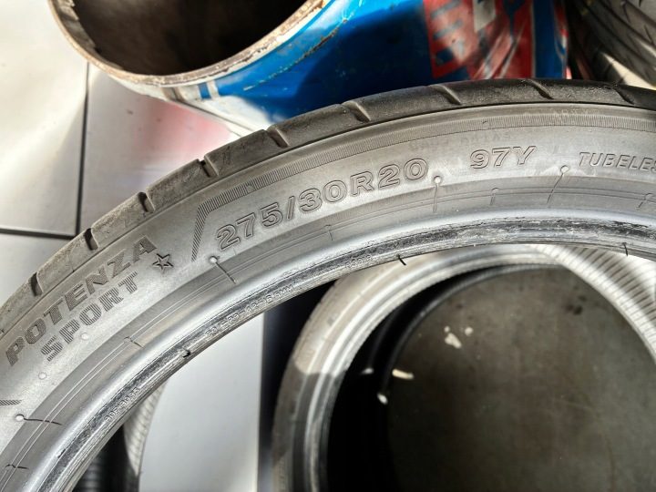 2× Шина летняя Bridgestone PSport 275/30R20 97 Y защита диска, усилитель (XL) * - BMW, фото 5