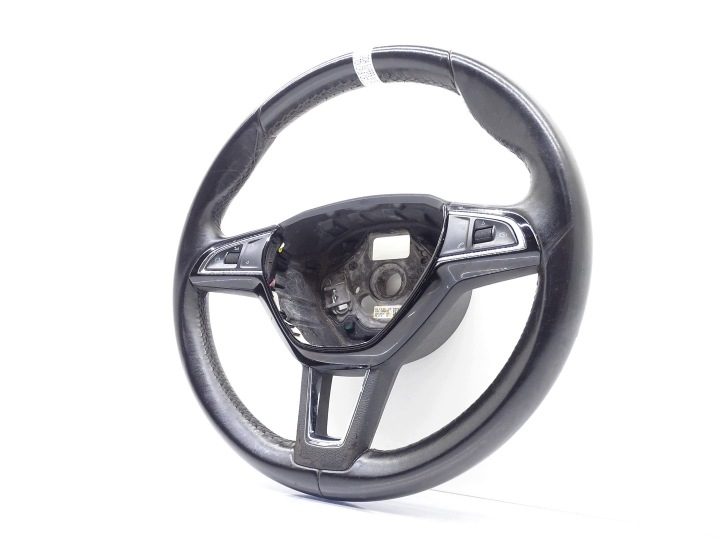 РУЛЬ КОЖАНЫЙ МУЛЬТИФУНКЦИОНАЛЬНЫЙ SKODA SUPERB III 3V 3V0419091L, фото 3