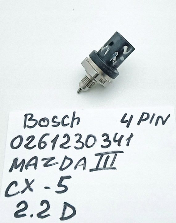W-wa 0261230341 OE ДАТЧИК ДАВЛЕНИЯ ТОПЛИВА В МОЛДИНГЕ ТОПЛИВНОГО 4 пин, фото 1
