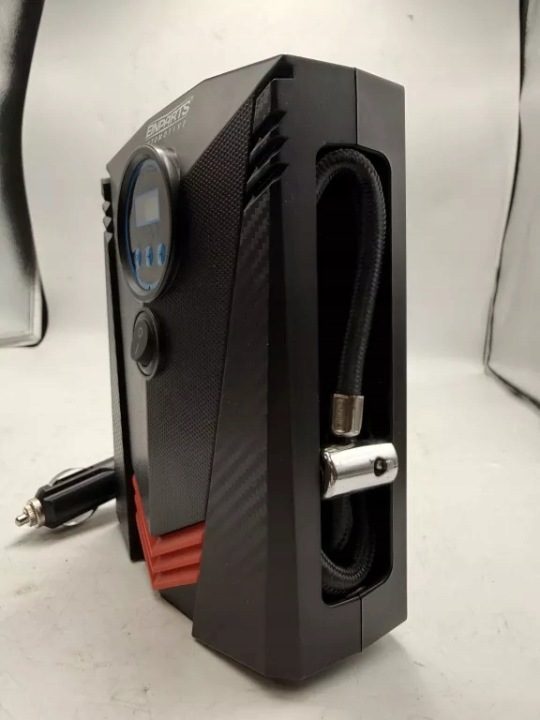 Компрессор автомобильный EinParts 100W 10 бар 12V с манометром LED, фото 2