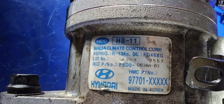 КОМПРЕССОР КОНДИЦИОНЕРА F500-DB3AA-03 KIA PICANTO 1,0 1,1 HYUNDAI i10 1,1, фото 2