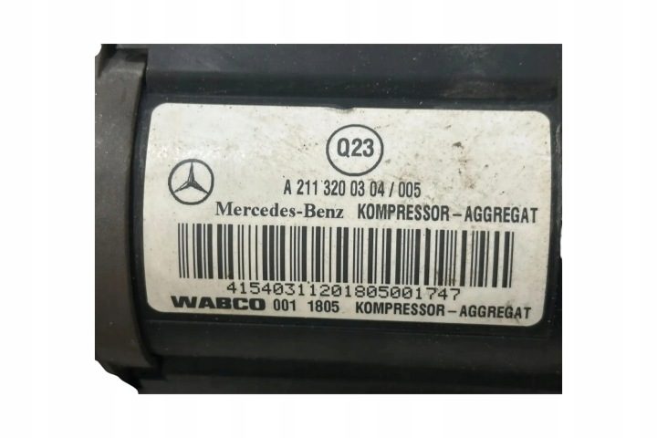 Компрессор пневмоподвески MERCEDES-BENZ E T-МОДЕЛЬ (S211) A2113200304 31030123, фото 7