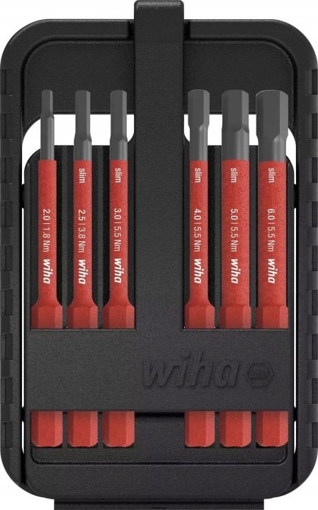 Наконечники биты wkrętakowe шестигранник WIHA комплект 6 шт., фото 1