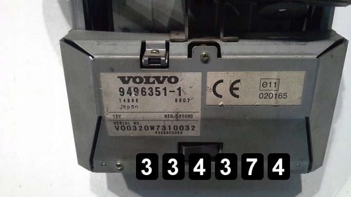 2004 Volvo S80 Экран дисплея 9496351-1, фото 3