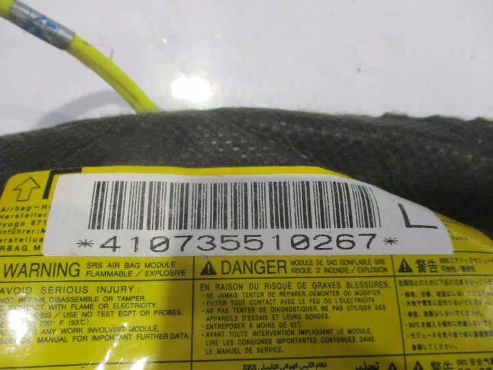 Подушка безопасности водителя Airbag Mitsubishi Pajero III 3 00-06R.MR510985, фото 3