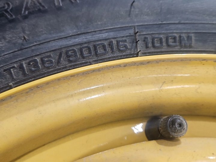 Колесо запасное 15" докатка Honda FR-V Dunlop 135/90/R15 5X114.3, фото 4