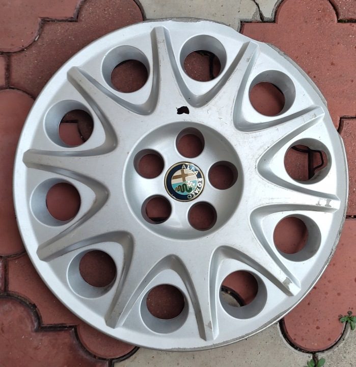 Колпак Alfa Romeo OE Оригинальный 15" серебристый, фото 4