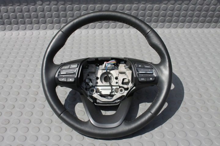 РУЛЬ КОЖАНЫЙ С ПОДОГРЕВОМ МУЛЬТИФУНКЦИОНАЛЬНЫЙ ЛЕПЕСТКА HYUNDAI KONA I РЕСТАЙЛИНГ 20-23, фото 2