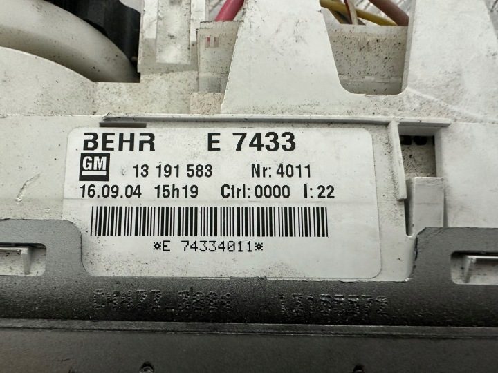 OPEL MERIVA A БЛОК УПРАВЛЕНИЯ ПЕЧКОЙ КОНДИЦИОНЕРА 13191583, фото 5