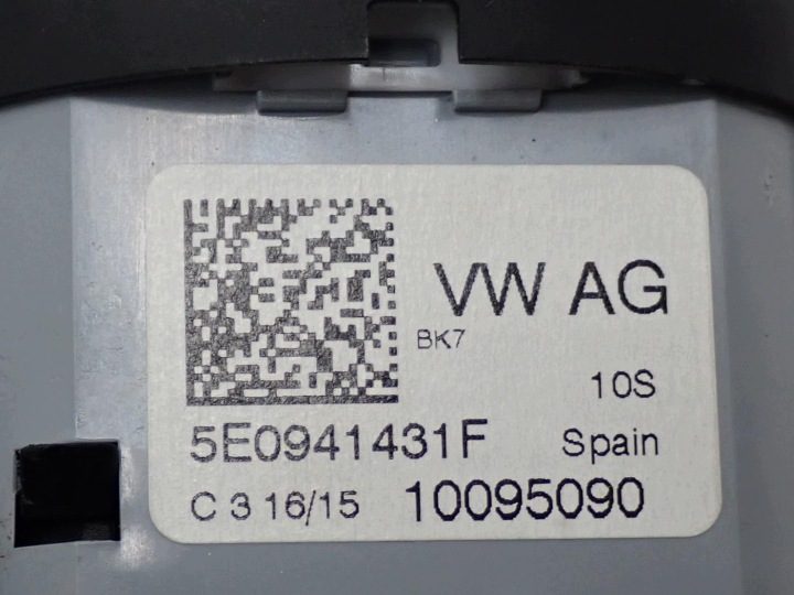 Панель выключатель света европа 5E0941431F Skoda Fabia III 6V 15 г., фото 4