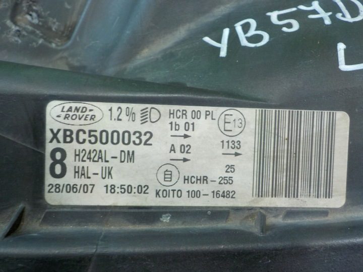 LAND ROVER DISCOVERY III 3 2.7 TD V6 07 г. фара левая передняя XBC500032, фото 6