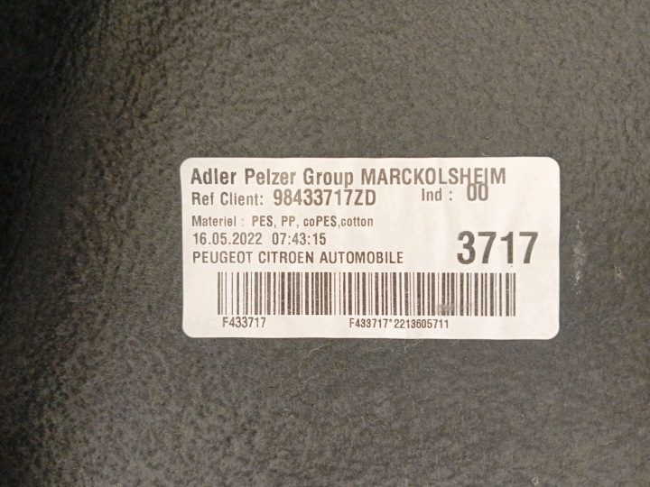 ОБШИВКА БАГАЖНИКА ЛЕВАЯ PEUGEOT 308 III P5 УНИВЕРСАЛ 98433717ZD 9839642980, фото 4