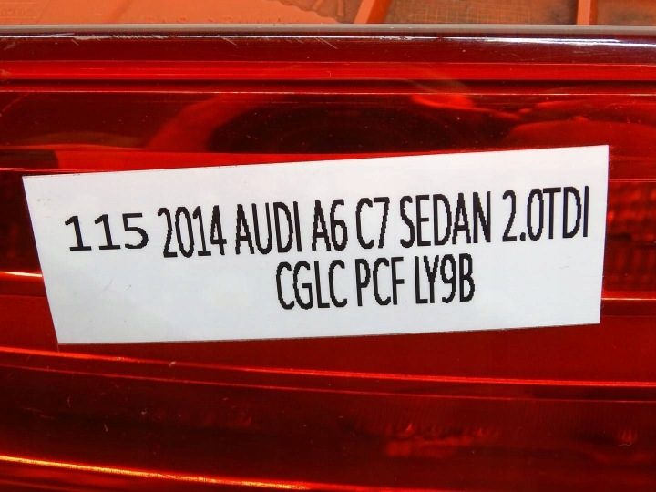 Audi A6 S6 C7 4G 2011 Фонаря заднего крышки багажника, фото 4