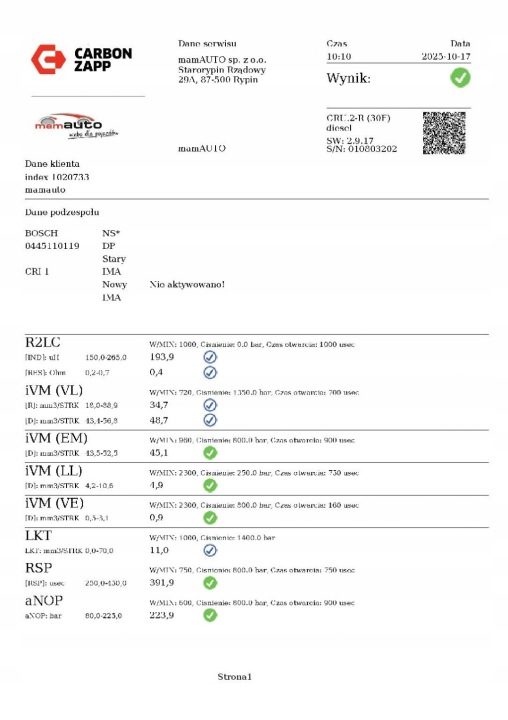 ФОРСУНКА ТЕСТ 0445110119 OPEL VECTRA C 1.9 CDTI 100 Л.С. 05-09, фото 3