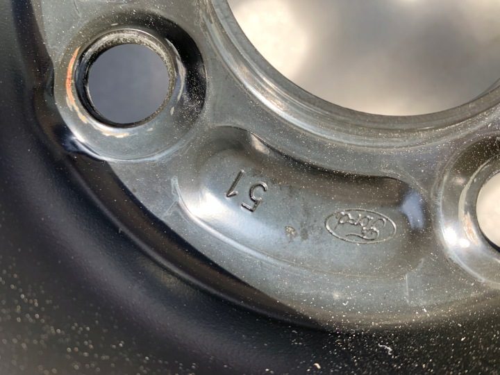 4× Штампованный диск Ford OE Et76-1100-AB 6.0" x 15" 4x108 ET 37,5, фото 9