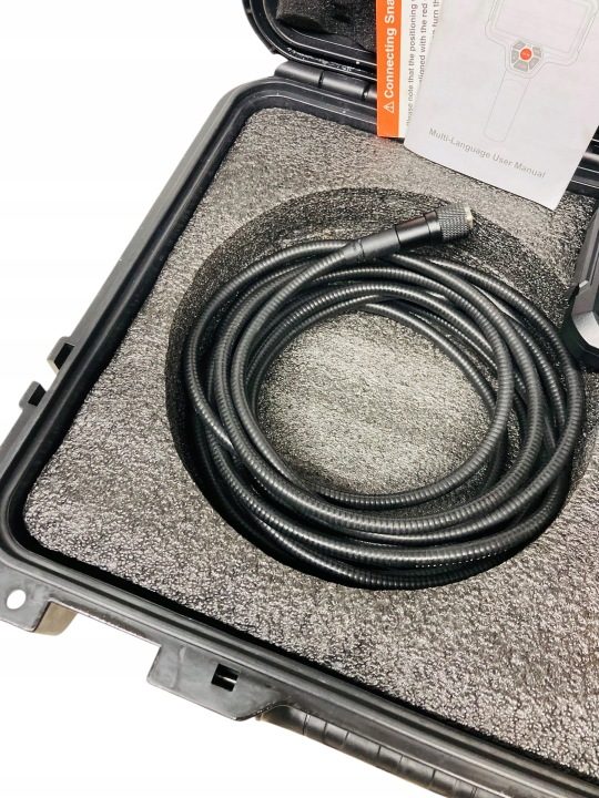 Эндоскоп инспекционная камера двойная Depstech 5 дюймов IPS 1080P шланг 15m, фото 5