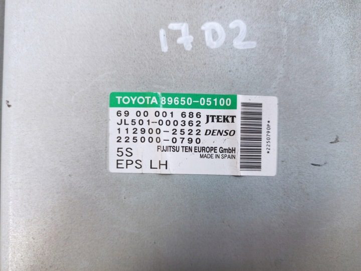 Toyota Avensis T27 2.0 D4D блок управления ЭУР 89650-05100 112900-2522, фото 2