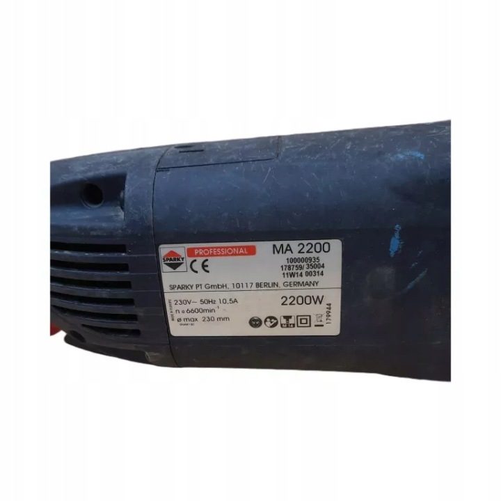 УГЛОВАЯ ШЛИФМАШИНА SPARKY PROFESSIONAL MBA 2200P 2200W 230 мм 6600 мин, фото 4