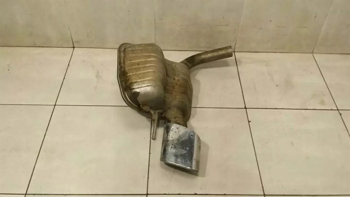 Mercedes SL350 R230 выхлоп silencer A2304900021 silencer левый, фото 6