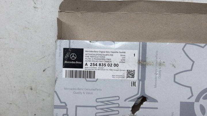 Фильтр Салонный Угольный Przeciwpyłkowy W206 W214 GLC X254 CLE C236 SL R232, фото 2