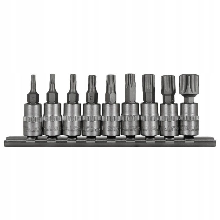 Комплект бит на nasadkach TORX , 1/4' , 9 штук, фото 1